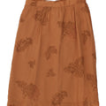 VINTAGE Womens Abstract Pattern A-Line Skirt IT 42 Medium W30 Brown Vintage Vintage and Second-Hand Vintage from Messina Hembry 