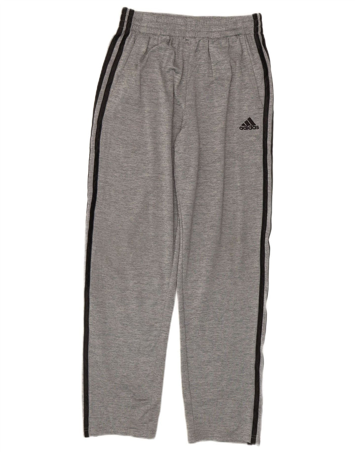 Pantaloni de trening ADIDAS pentru băieți 14-15 ani poliester cu pături gri