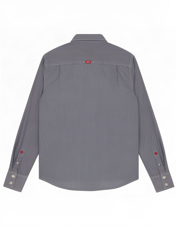 Superdry Cămașă pentru bărbați Medium Bleumarin, Bumbac Pinstripe