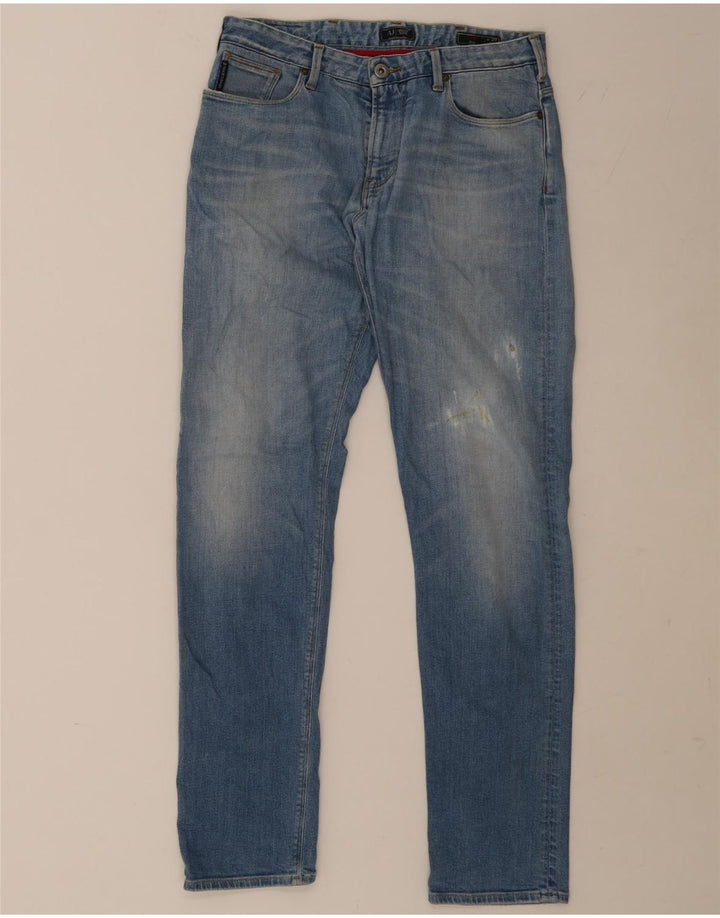 Blugi pentru bărbați Armani J06 Slim W9 L32 Bumbac albastru