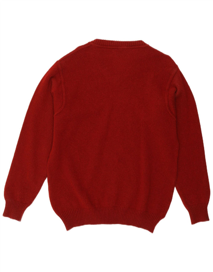 NORTH SAILS Pulover cu decolteu în V pentru bărbați XL Lână burgundă