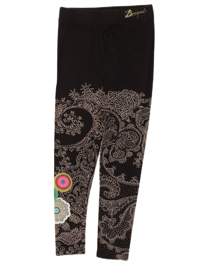 Leggings grafic Desigual pentru femei UK 12 Medium Black Paisley