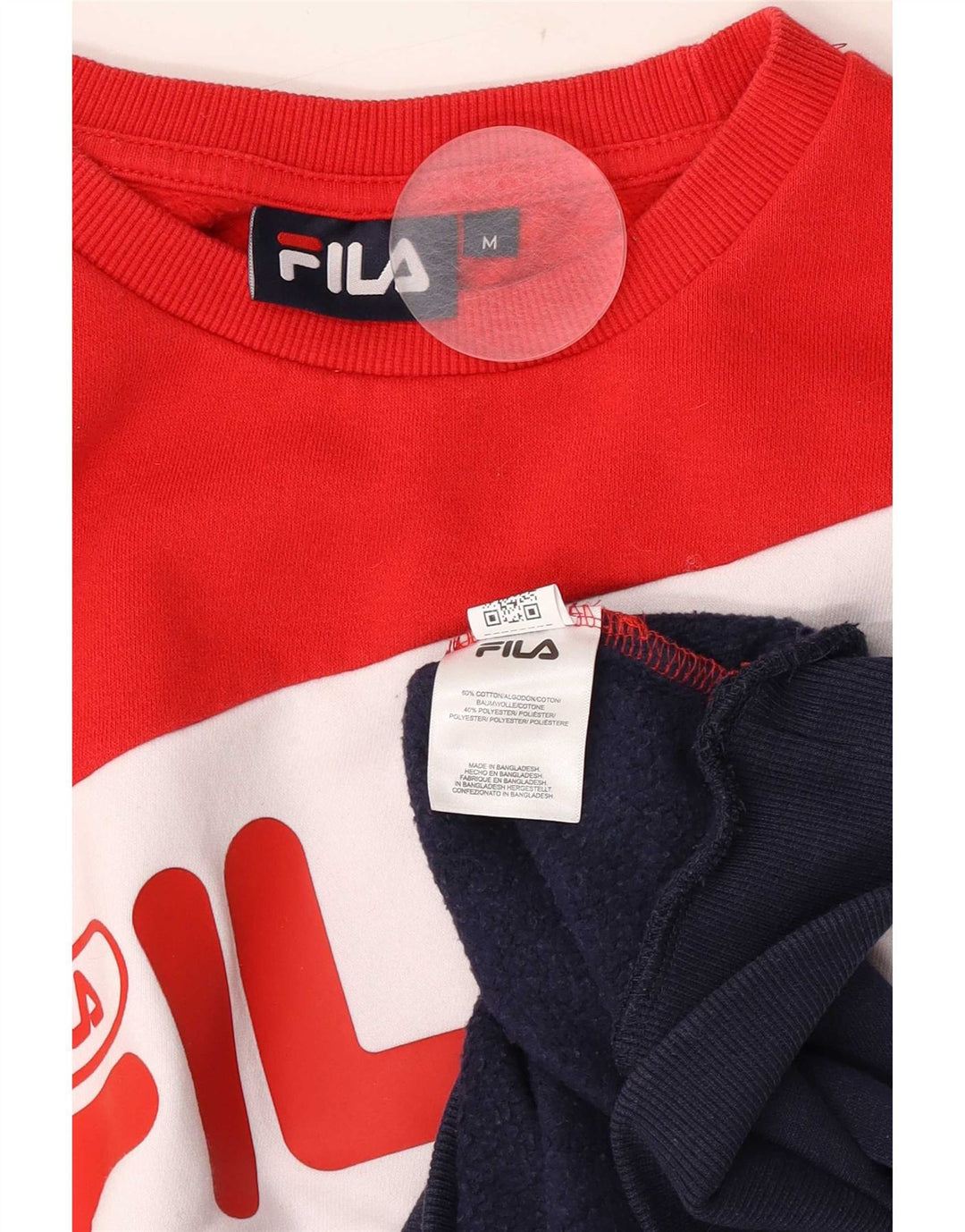 Pulover Fila pentru bărbați cu grafică, bumbac color block, mediu multicolor