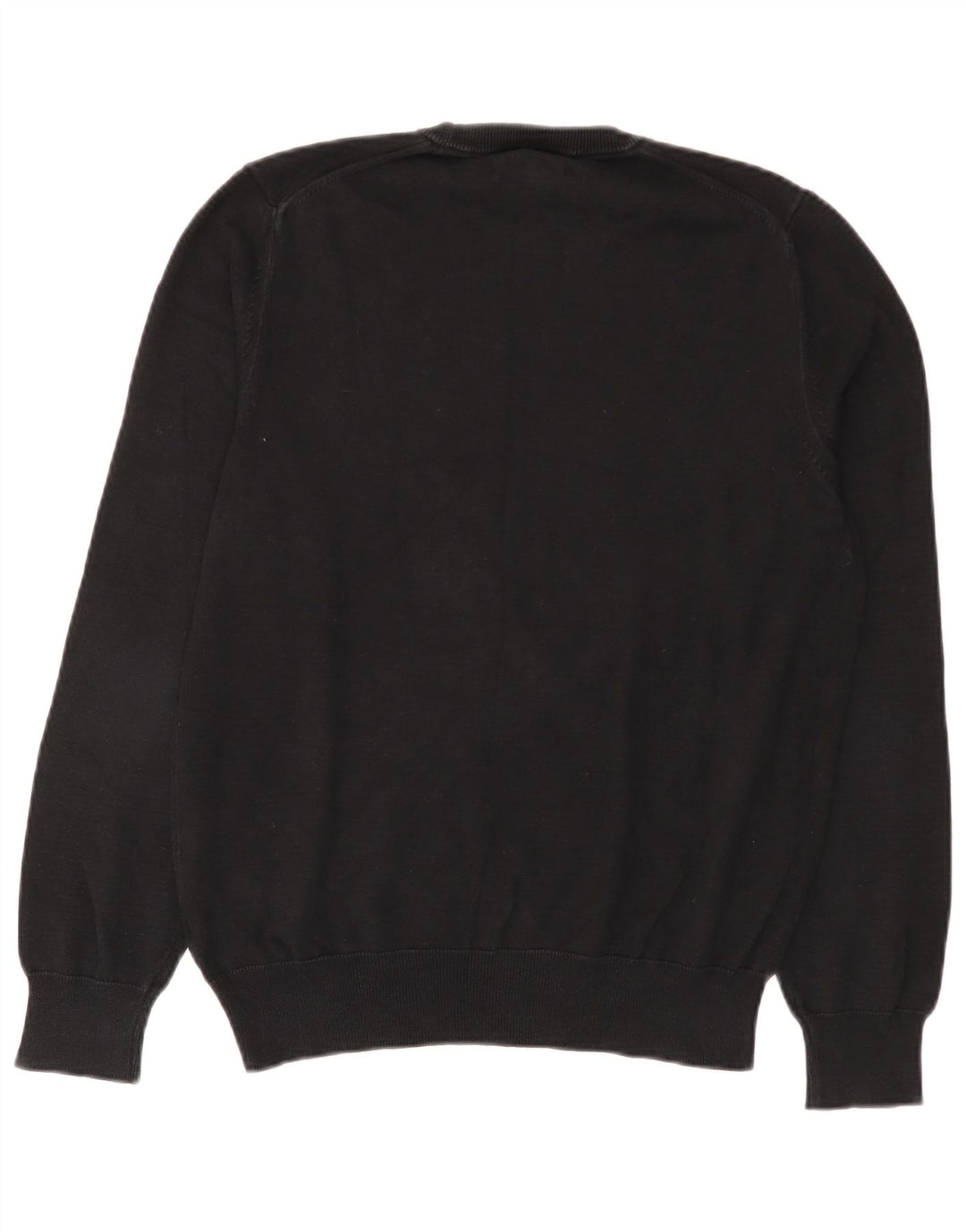 Pulover pentru femei Marks & Spencer, cu gât crew, bumbac mediu negru