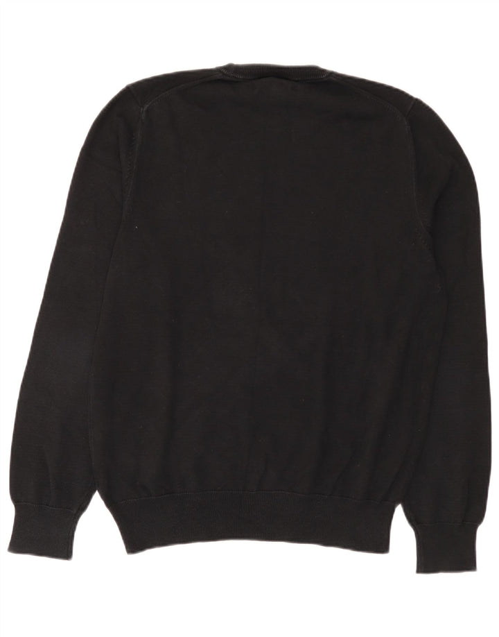 Pulover pentru femei Marks & Spencer, cu gât crew, bumbac mediu negru