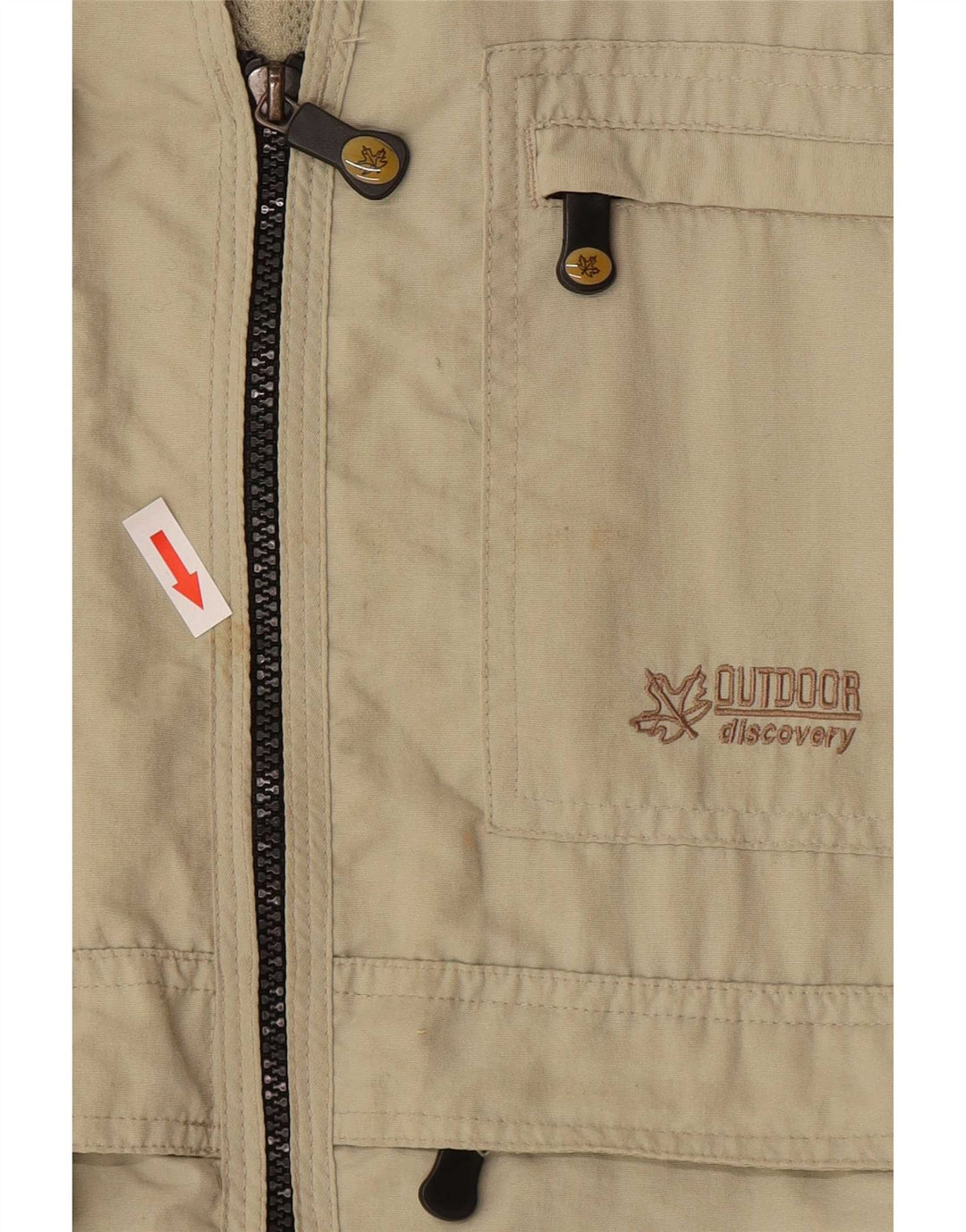 Gilet Vintage pentru bărbați Utility UK 40/42 Medium Beige Poliester
