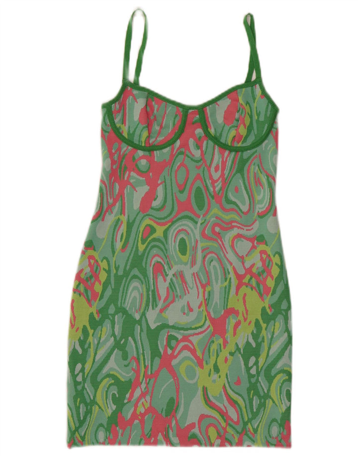 Rochie tip teacă cu model abstract Zara UK 8 Mic Multicolor
