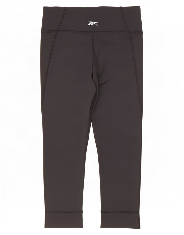 Leggings Capri pentru femei Reebok UK 8/10 Small Black