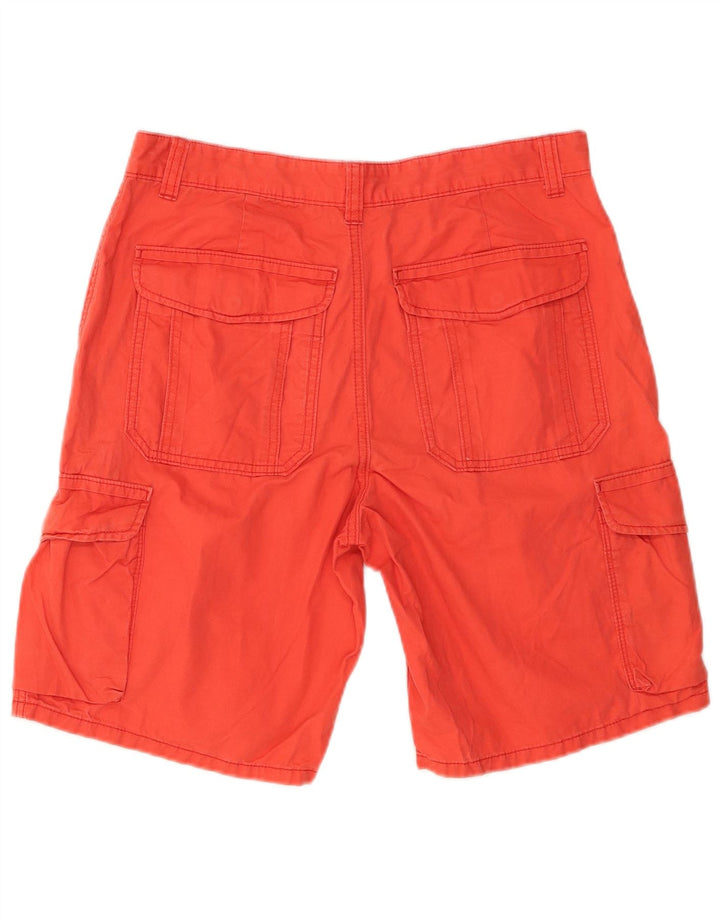 Pantaloni scurți cargo pentru bărbați Marks & Spencer W32, bumbac roșu mediu