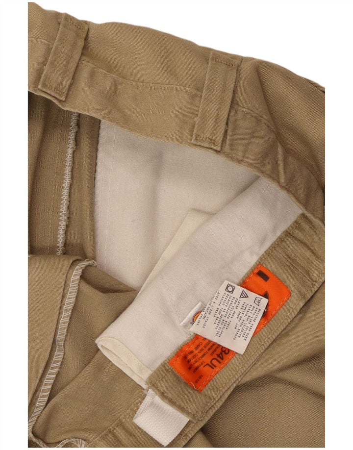Pantaloni cargo dritti pentru bărbați Dickies W34 L26 poliester bej