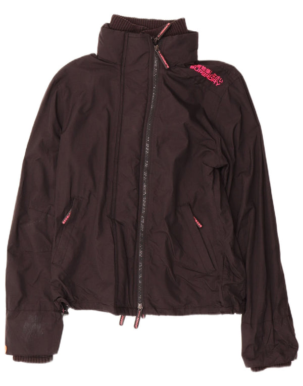 Jachetă Windbreaker Superdry pentru femei UK 12 Medium Black