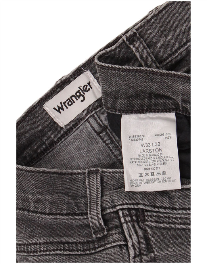WRANGLER Blugi Larston Slim pentru bărbați W33 L27 bumbac gri