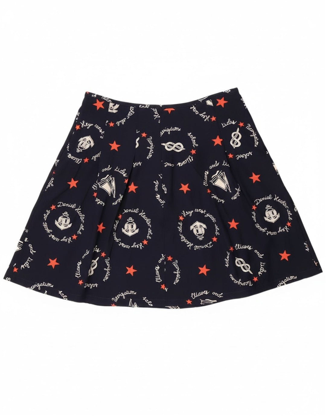 Fustă A-Line Grafică Vintage pentru Damă W30 Medium Bleumarin Geometric