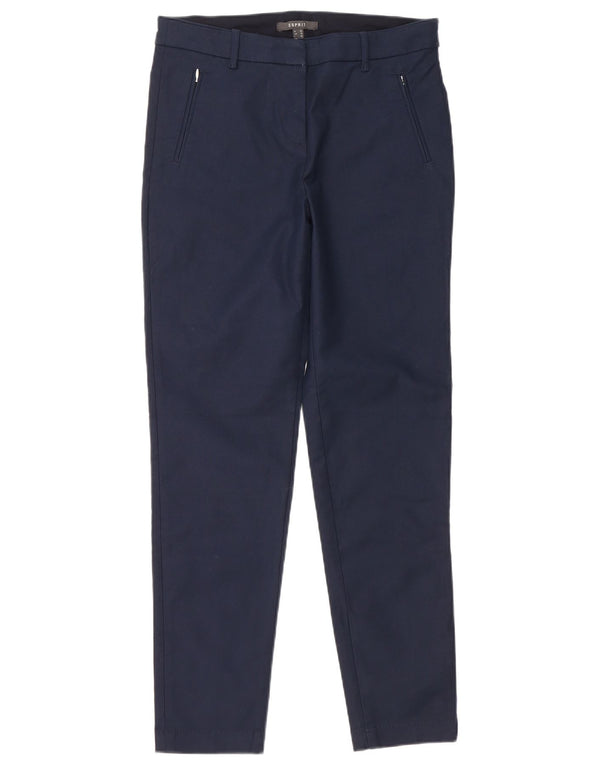 Pantaloni chino skinny pentru femei Esprit UK 10 Small W30 L29 Bumbac bleumarin