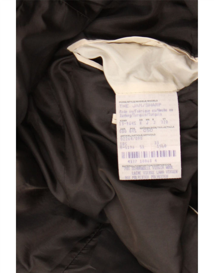 Blazer pentru bărbați Hugo Boss cu 2 nasturi IT 50 Lână virgină maro mare