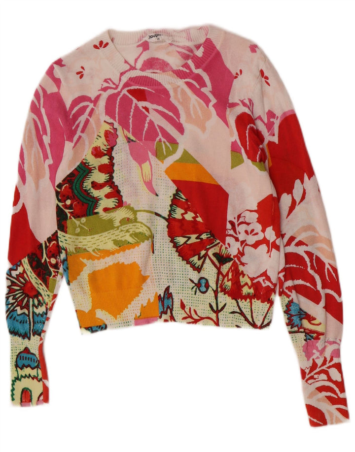 Pulover pentru femei Desigual Graphic Crew Neck UK 12 Medium Multicolor