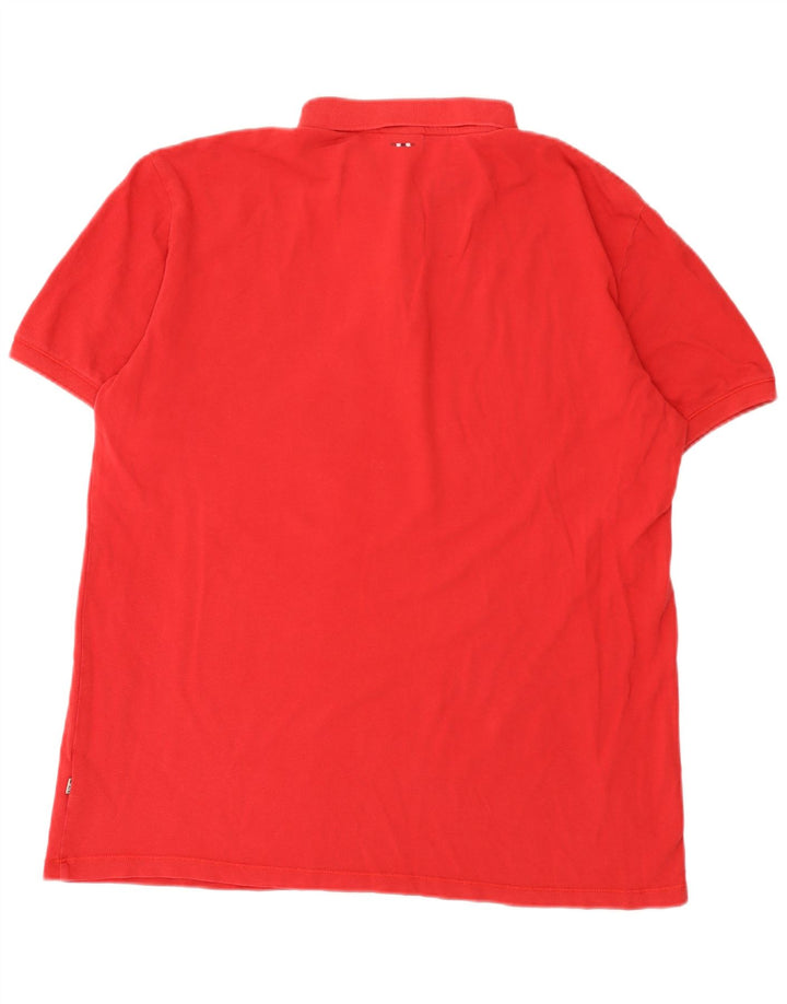 Tricou polo pentru bărbați Napapijri 2XL roșu