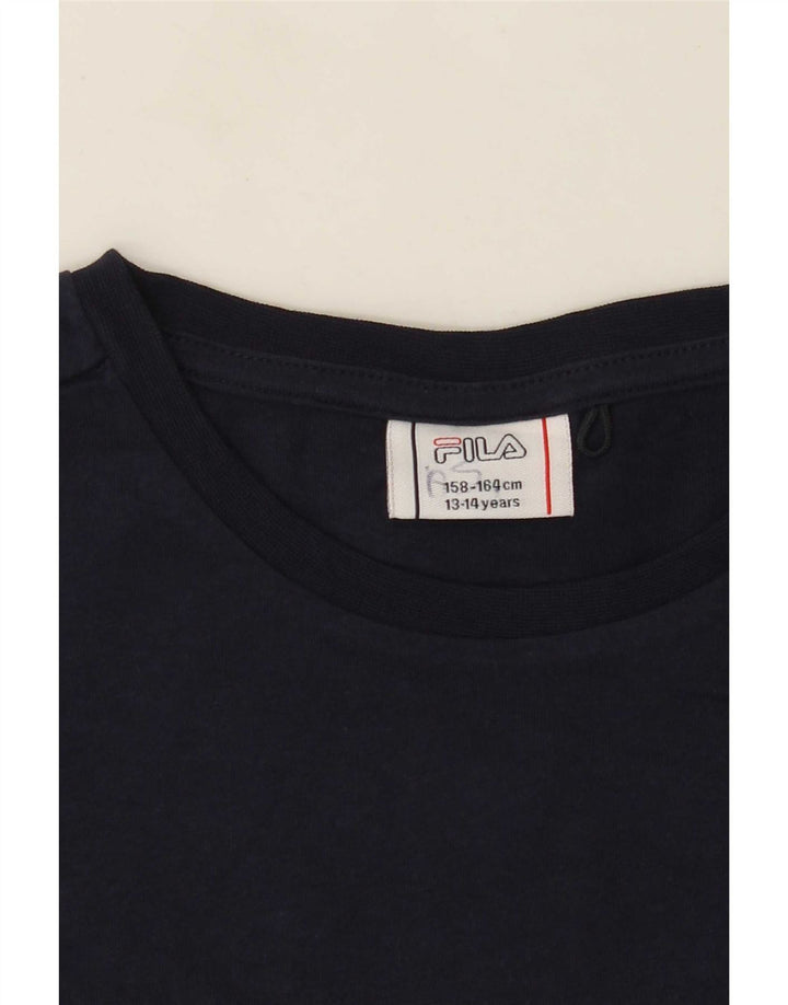 Tricou Grafic Fila Baieti Top 13-14 Ani Bleumarin