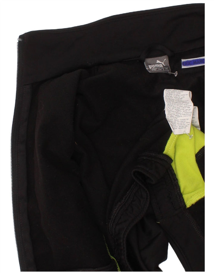 Jachetă de trening cu grafică Puma pentru băieți 7-8 ani, negru, color block