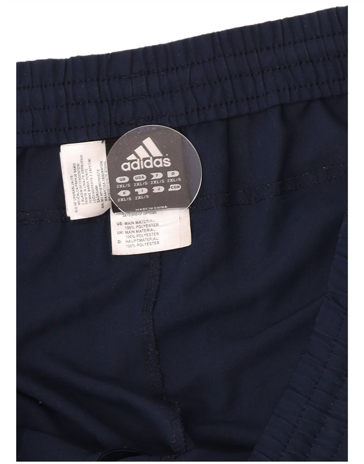 Pantaloni de trening Adidas Climalite pentru bărbați 2XL poliester bleumarin