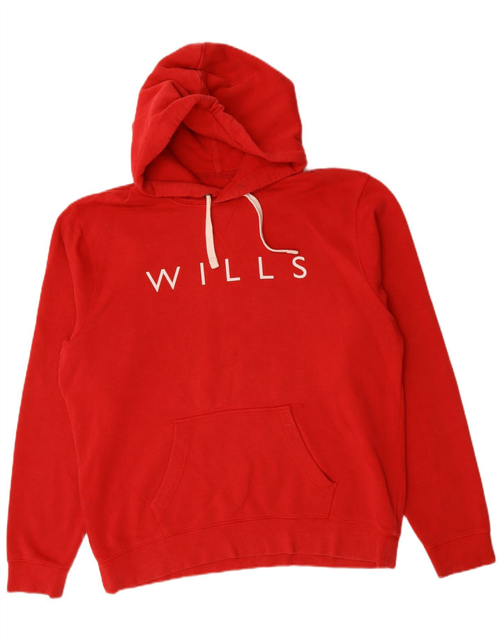 JACK WILLS Pulover grafic pentru bărbați XL bumbac roșu