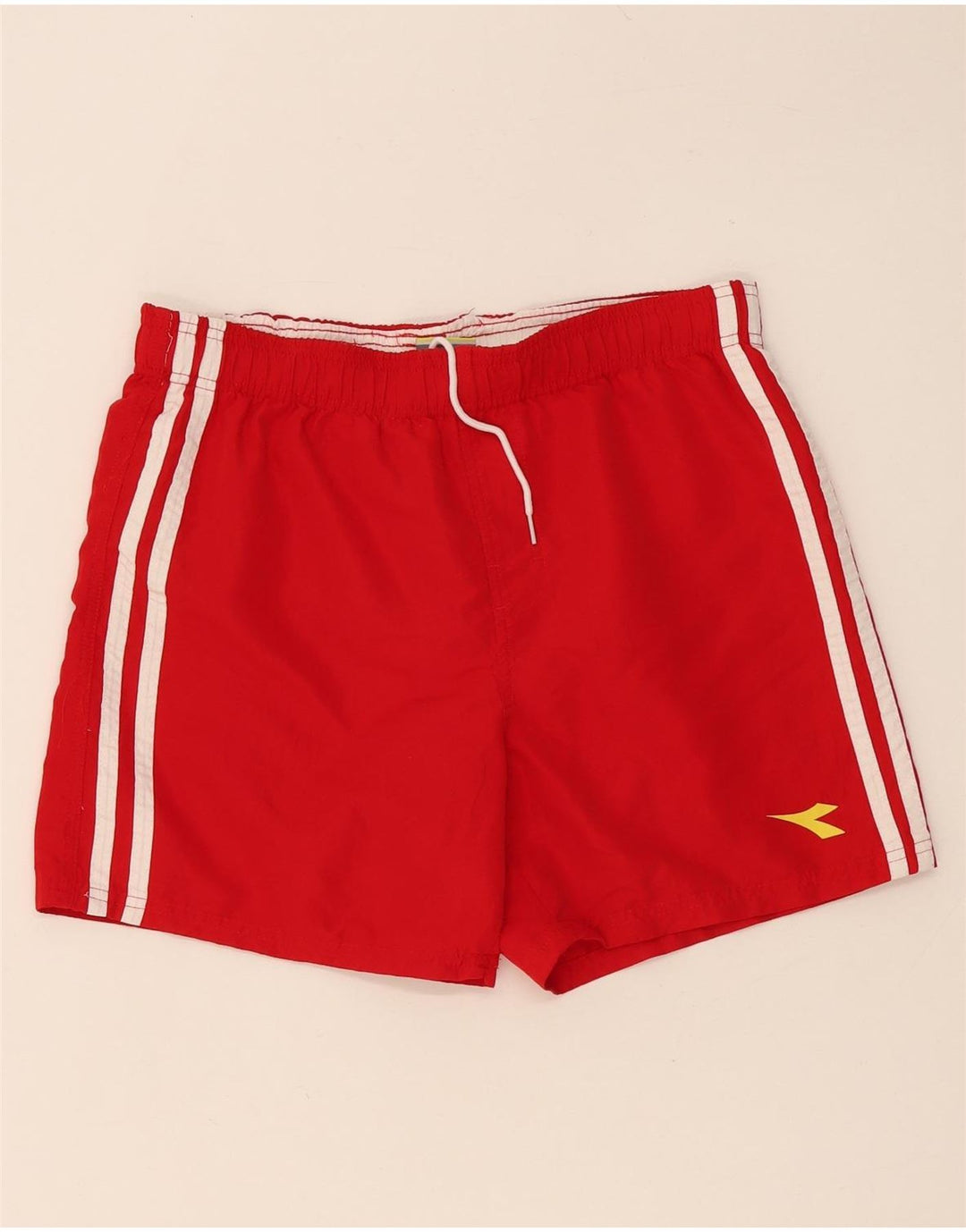 Pantaloni scurți de înot Diadora pentru bărbați, poliester roșu mediu