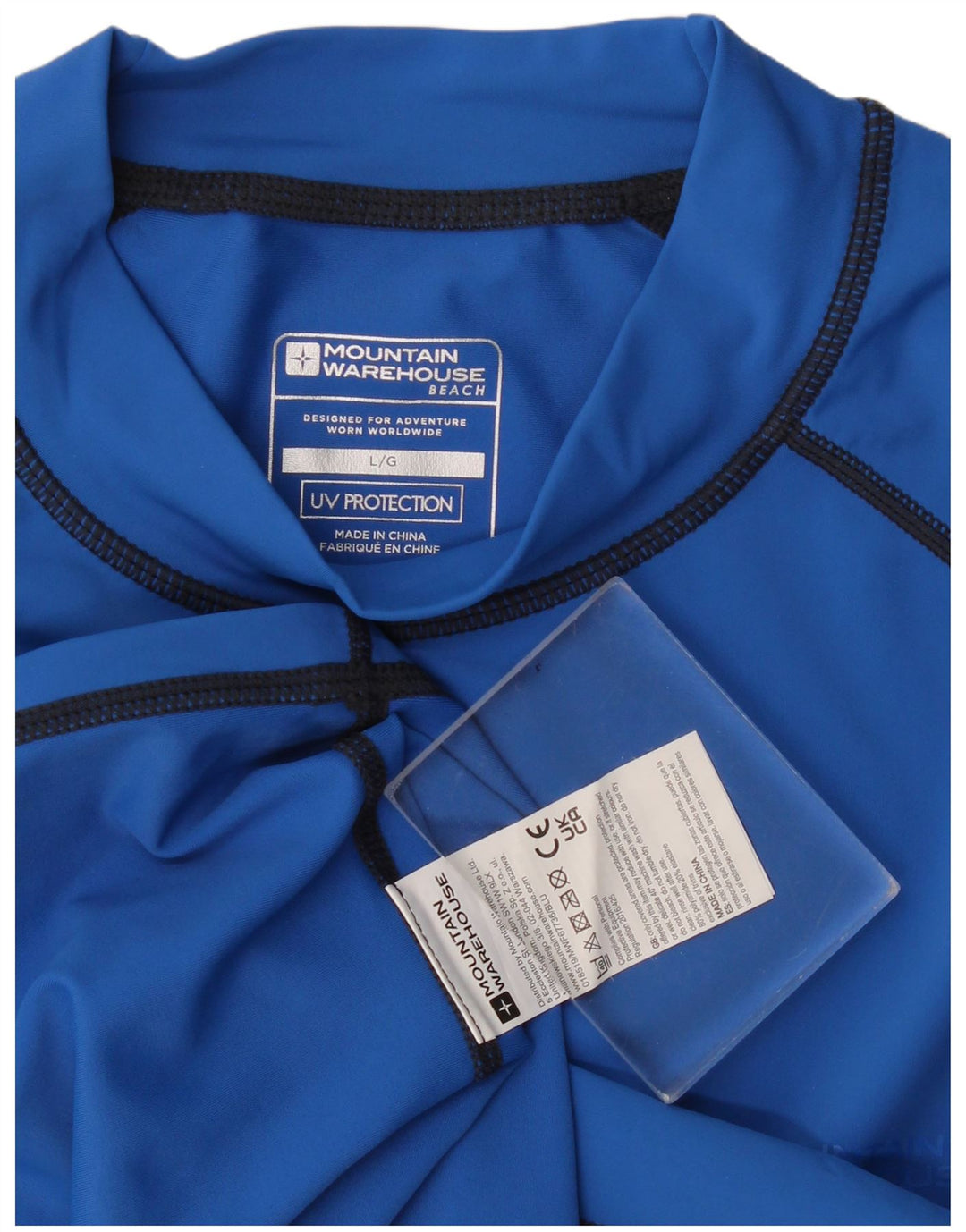 Tricou pentru bărbați Mountain Warehouse UV Shield Top mare poliester albastru