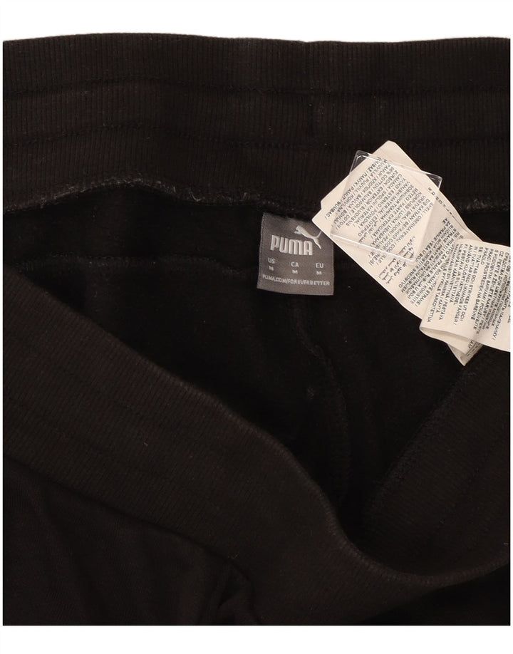 Pantaloni de trening Puma pentru bărbați Joggeri, bumbac mediu negru