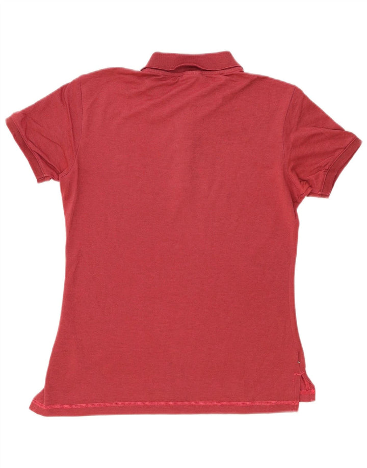 Tricou polo Champion pentru femei UK 12, bumbac roșu mediu