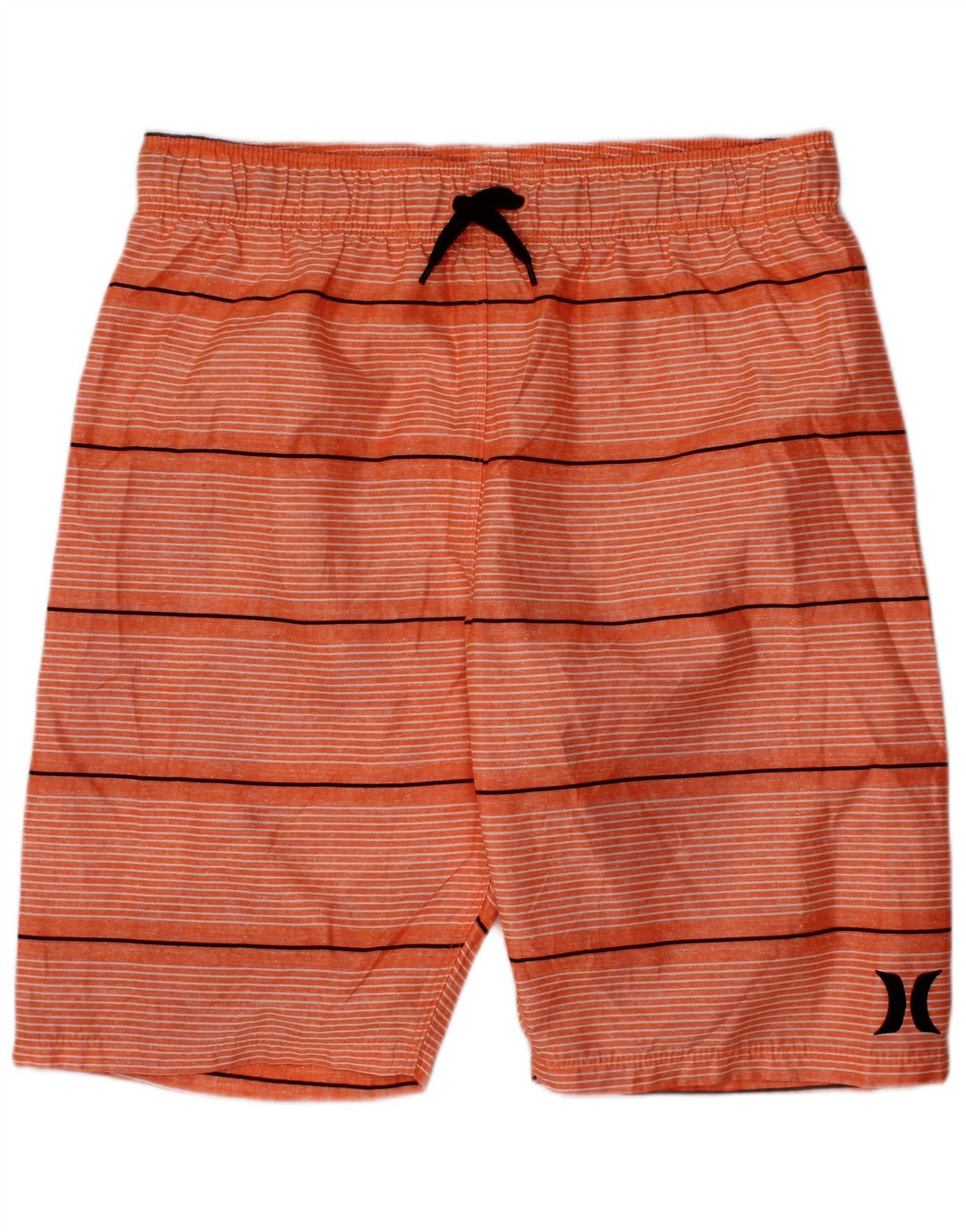 HURLEY Pantaloni scurti de baie pentru baieti 10-11 ani poliester cu dungi portocalii