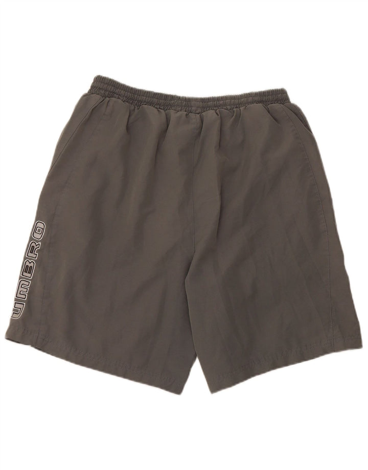 Pantaloni scurți sport Umbro pentru bărbați, mari, gri, poliester
