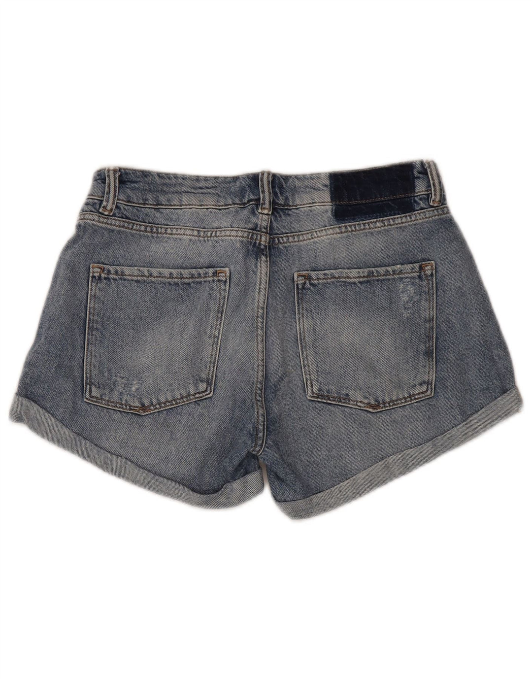 Pantaloni scurți din denim învechit pentru femei All Saints W30 bumbac albastru mediu