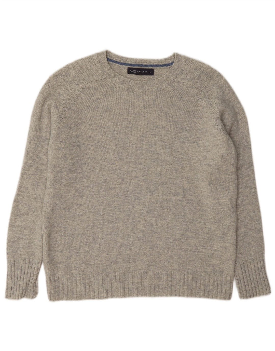 Pulover pentru femei Marks & Spencer, cu gât de barcă, UK 12 Medium Blue Flecked