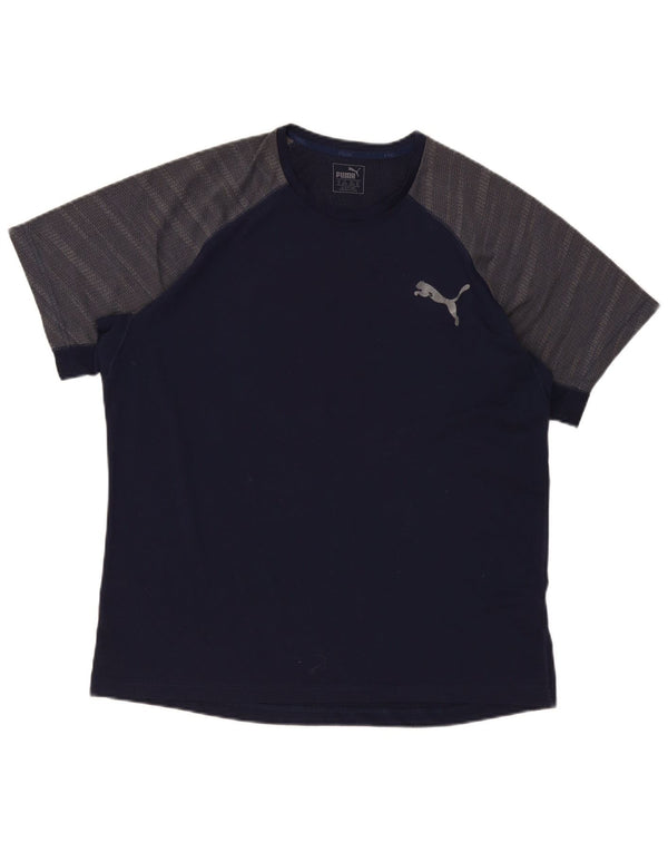 Tricou pentru bărbați Puma Top XL Bleumarin Poliester color bloc
