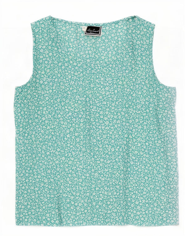 Bluză fără mâneci pentru femei Luisa Spagnoli UK 10 Small Blue Floral