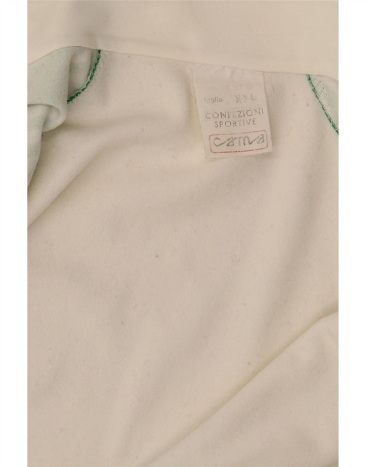 Jachetă de trening vintage pentru bărbați, 2XL, nailon color bloc alb