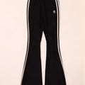 Pantaloni de trening Adidas Flare pentru femei UK 10 Poliester negru mic