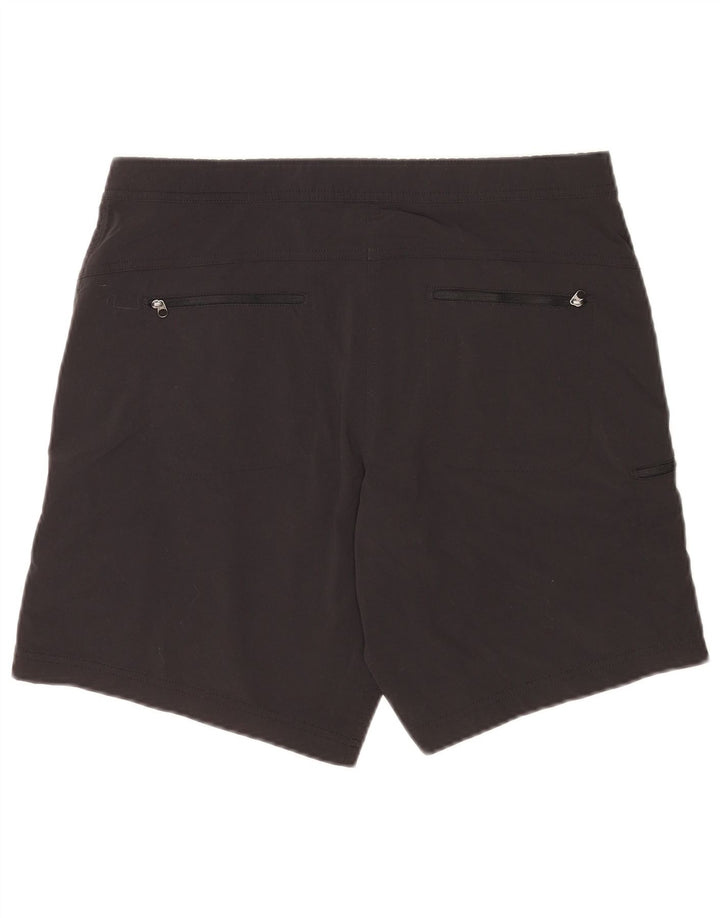 Pantaloni scurti cargo pentru femei L.L.Bean US 12 Large W34 Nylon negru