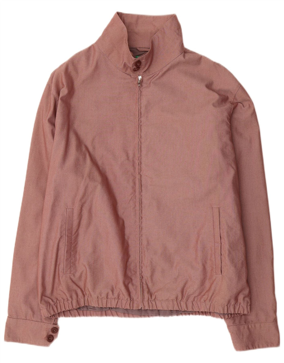Jachetă bomber pentru bărbați Benetton UK 42 XL bumbac maro