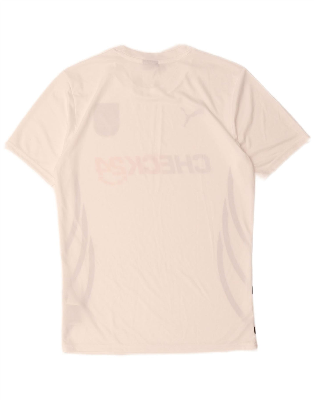 Tricou grafic Puma Deutshland pentru bărbați Top mic poliester alb