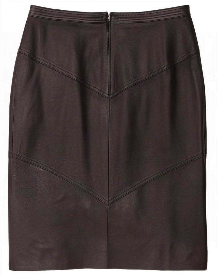 Fusta de piele pentru femei La Cordee Medium W30 Negru