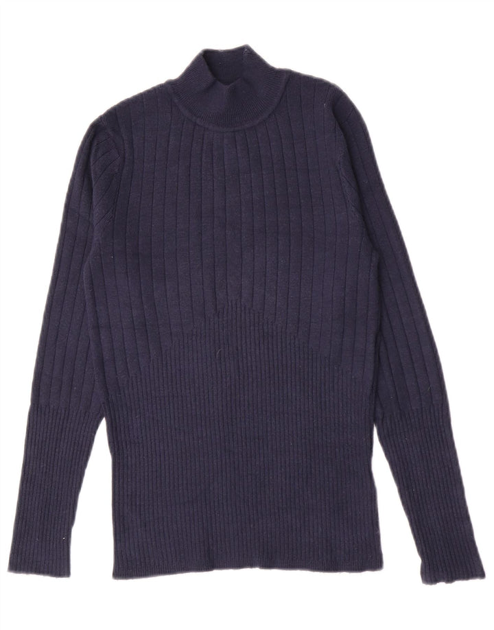 Pulover cu gât țestoasă pentru femei Marks & Spencer UK 10 Mic bleumarin