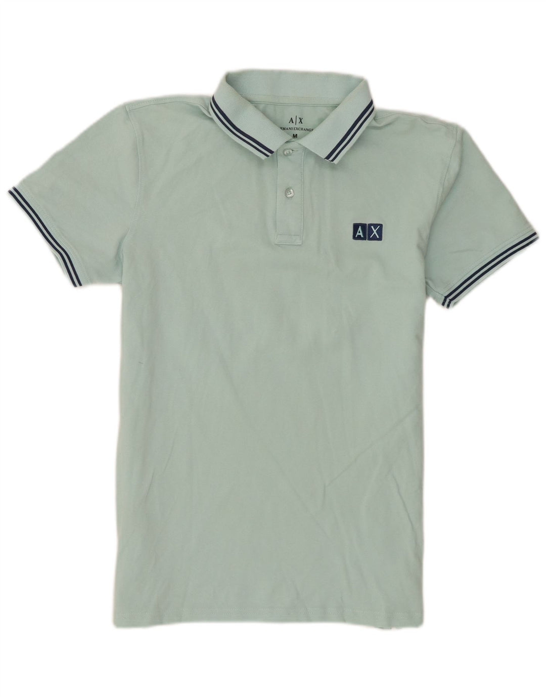 Tricou polo pentru bărbați Armani Exchange, mare, albastru, bumbac