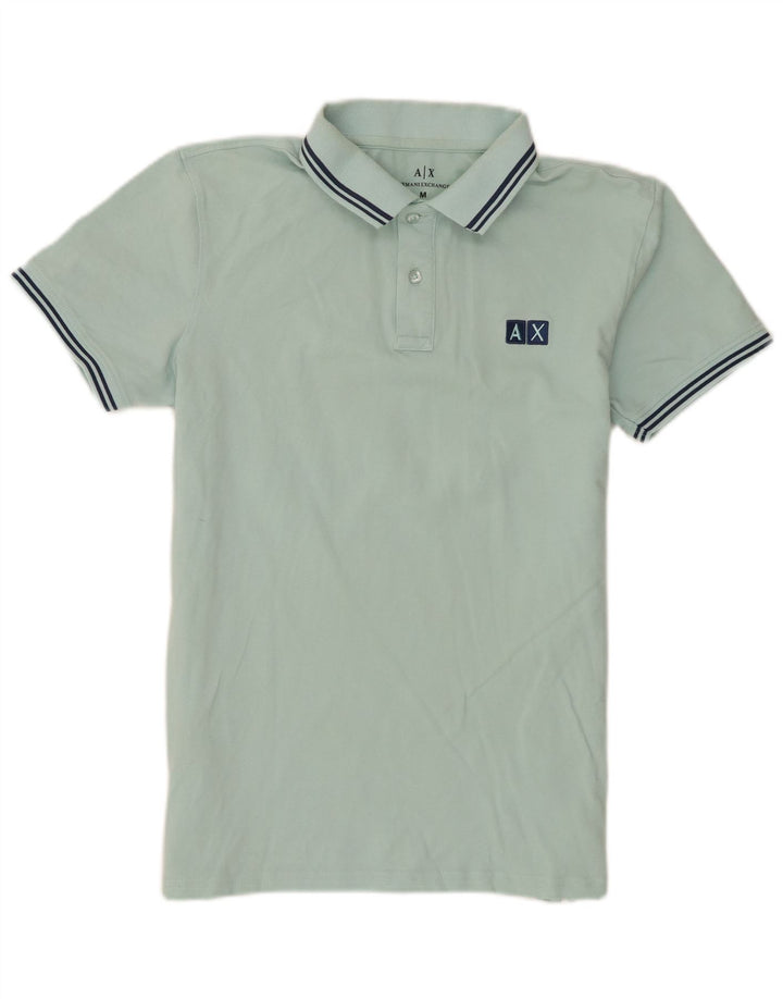 Tricou polo pentru bărbați Armani Exchange, mare, albastru, bumbac