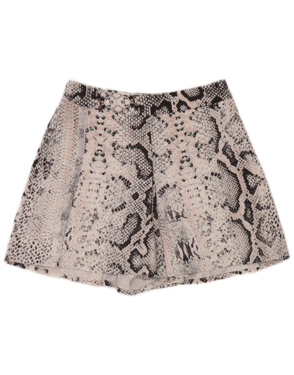 Pantaloni scurți casual Karen Millen pentru femei cu talie înaltă UK 6 XS W25 roz animal print