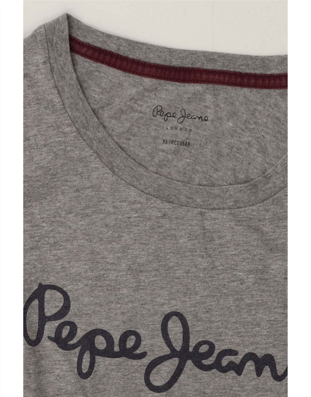 Tricou cu grafică obișnuită pentru femei PEPE JEANS Top UK 18 XL gri