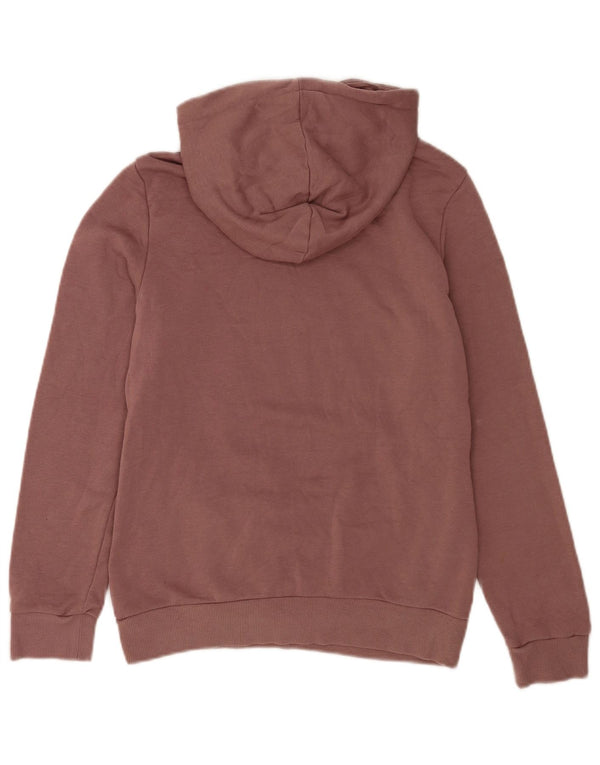 Pulover cu glugă cu grafic Adidas pentru femei UK 10 Bumbac violet mic