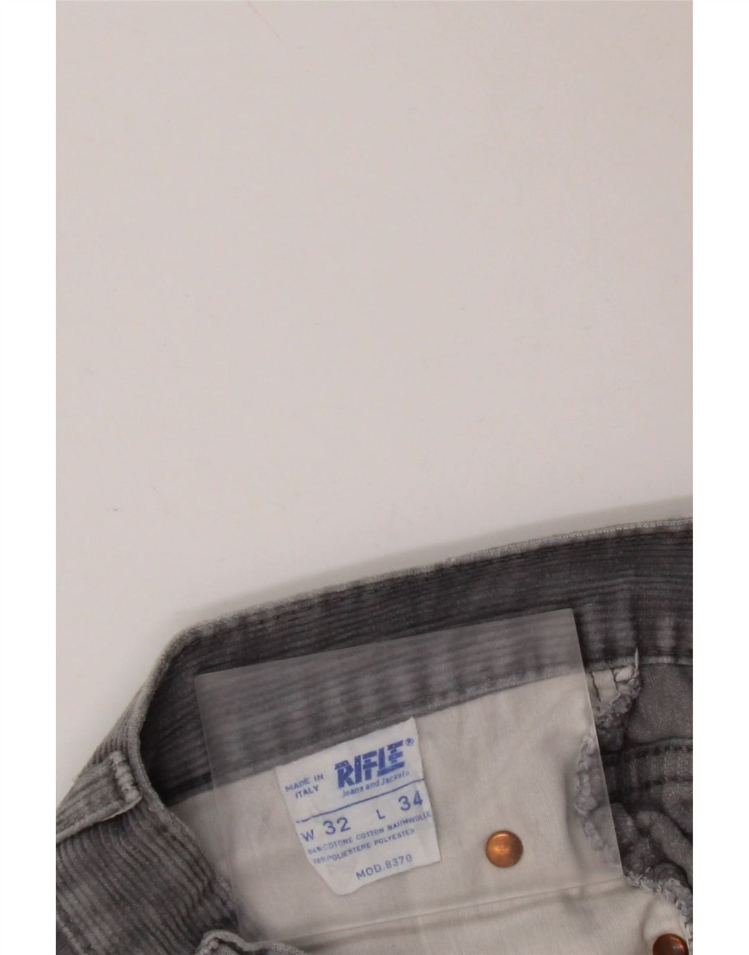 RIFLE Pantaloni drepti din velur pentru bărbați L28 L28 Bumbac albastru