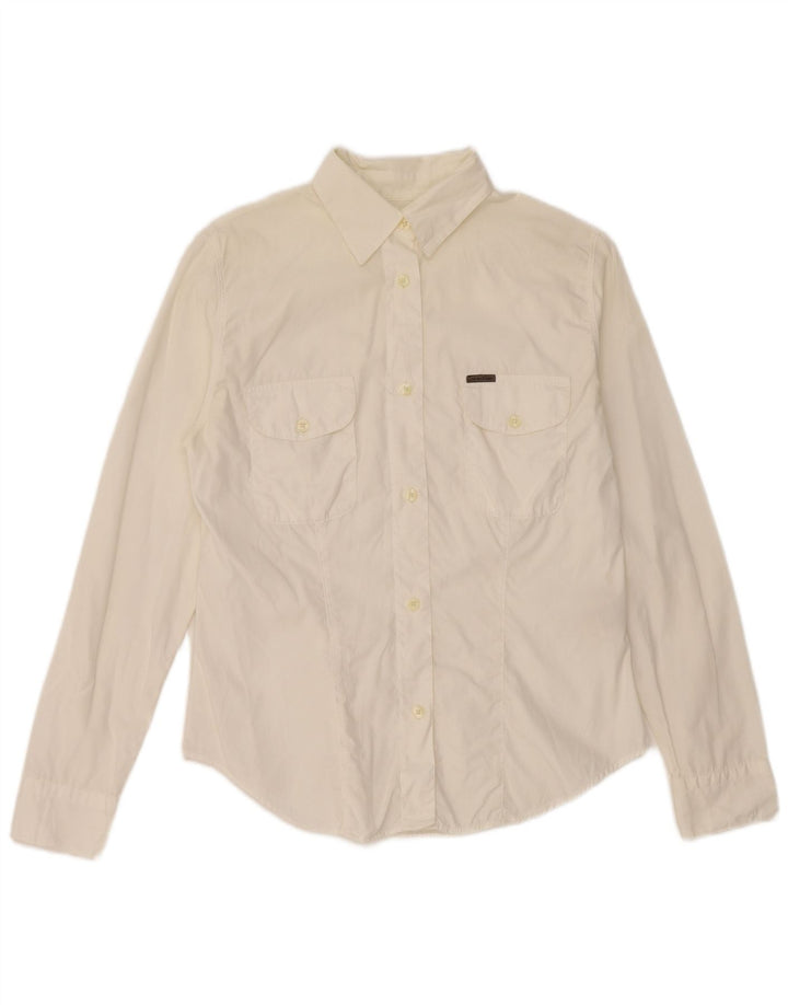 Cămașă Calvin Klein pentru damă, mică din bumbac alb