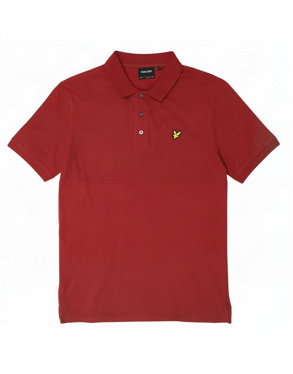 Tricou polo pentru bărbați Lyle & Scott, bumbac maro mare